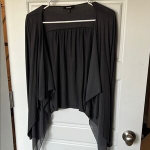 Express Black Shrug with Waterfall Front